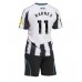 Maillot de foot Newcastle United Harvey Barnes #11 Domicile vêtements enfant 2025-26 Manches Courtes (+ pantalon court)
